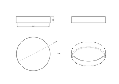 Round Travertine Table