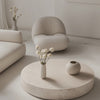 Round Travertine Table